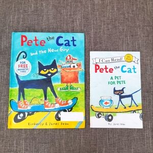 Set of 2 Pete the Cat storybooks